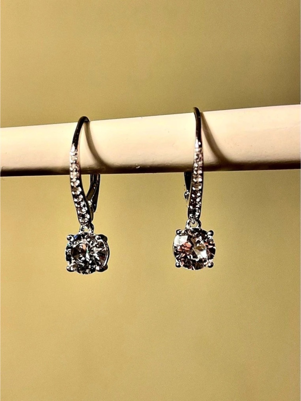 JTV Drop Earrings in Silver Like New